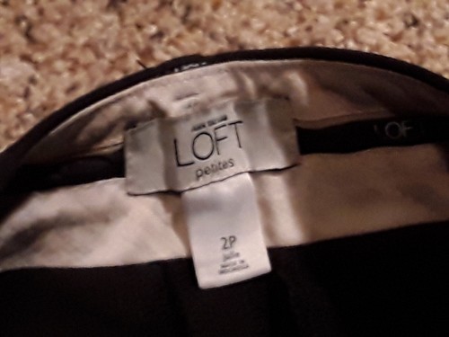 Pantalón negro para mujer Ann Taylor Loft Petites: talla 2P - Imagen 3 de 4