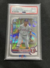 2022 Bowman Chrome Jose Rodriguez /399 Lava Refractor #BCP-62 Rangers PSA 10
