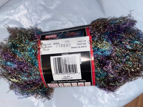 Bernat Yarn EYE LASH - 50g 1.75oz 77yd 70m 100% Nylon -- Several Colors! - Picture 33 of 72