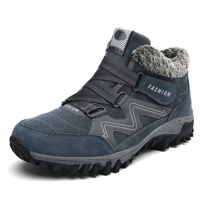 Zapatos Con Piel Para Invierno De Hombres Tipo Zapatos De Trabajo En Nieve C lid