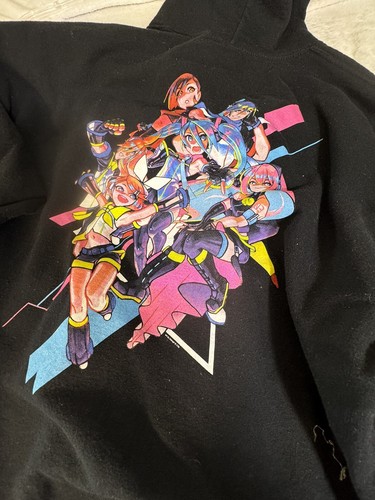 Felpa con cappuccio Hatsune Miku Shirt Miku Expo 2020 Xl Anime rara taglia Xlarge - Foto 2 di 5