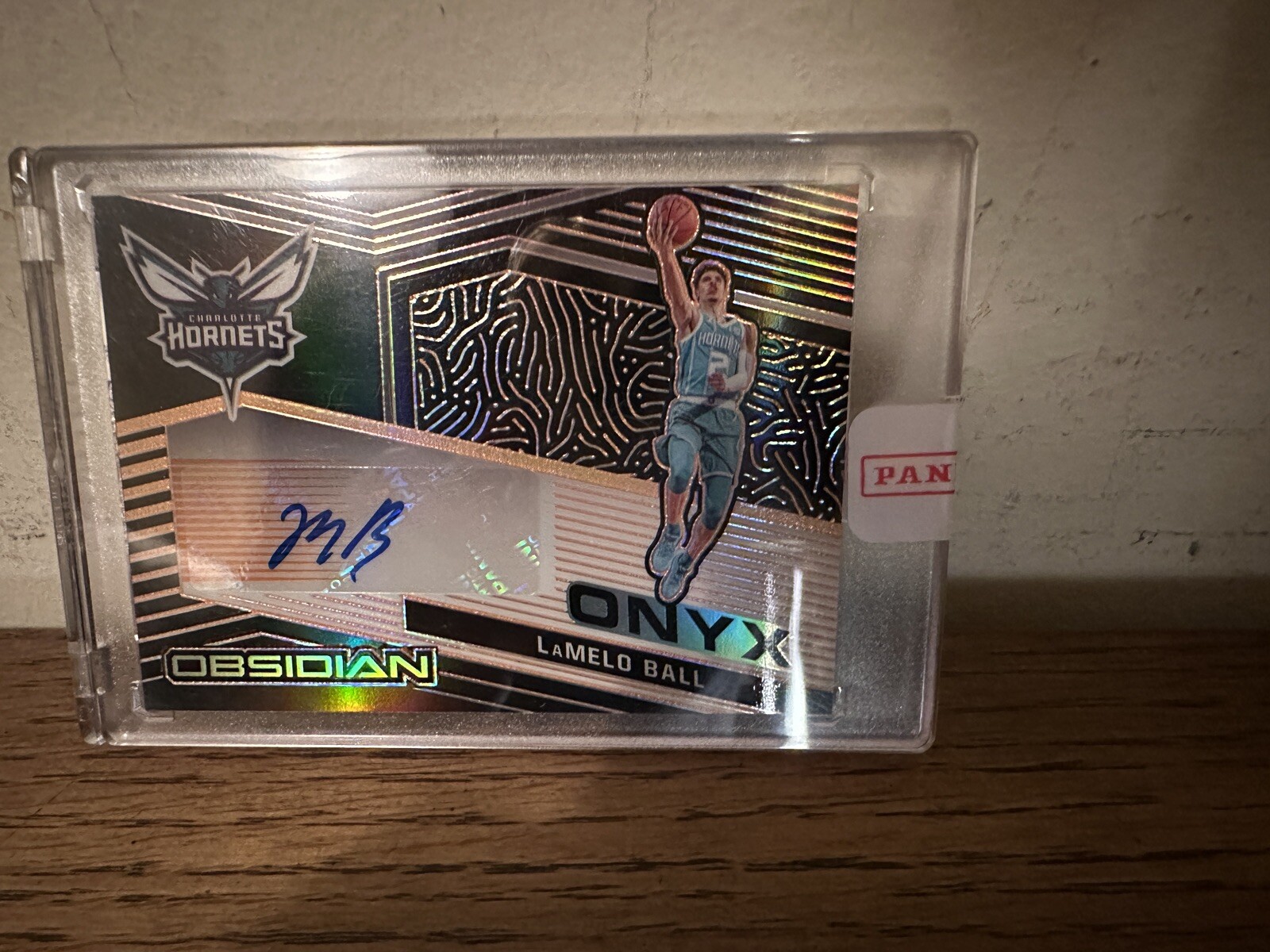 LAMELO BALL 2020-21 Panini Obsidian Onyx Orange Etch Auto /25