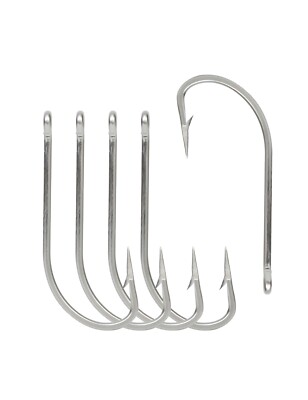 BLUEWING Stainless Steel SS O' Shaughnessy Hooks 10pcs Long Shank Fishing Hooks