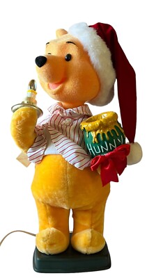 Telco Disney Motion-ette Winnie The Pooh Lighted Animated 22'' Figure Christmas