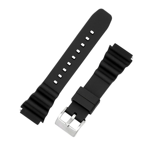 Herren Zweiteilig Wasserdicht Sport Silikon Gummi Uhrenarmband Band Taucher 20 22mm - Bild 6 von 36