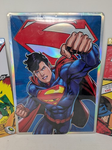 Open Road Brands Metal Sign Set of 3 - SUPERMAN & BATMAN Issue #1, New 52 - Picture 3 of 4
