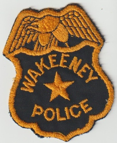 Wakeeney KS Police nice old obsolete patch ship from Australia