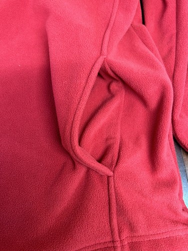PGA Tour Fleece Jacket Red Full zip Mens Size XL Lightweight Long Sleeve - Picture 8 of 12