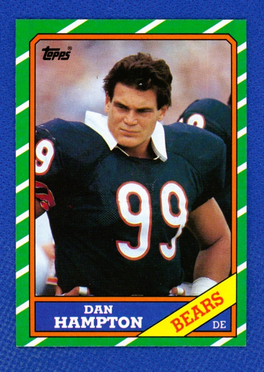 1986 Topps Football Set Break # 22 Dan Hampton Chicago Bears