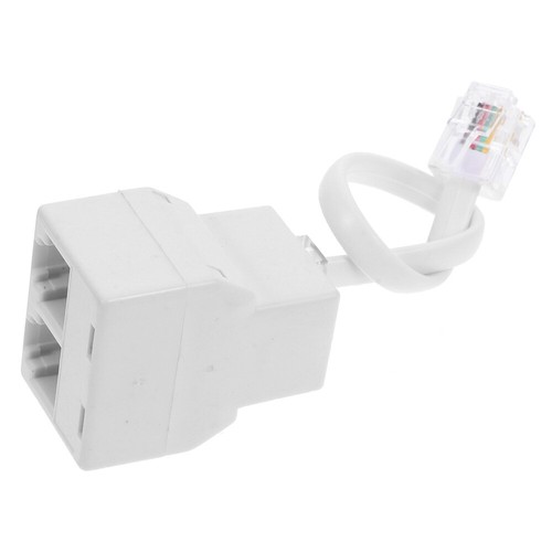Phone Jack Distributor Office Telephone Cable Adapter Part Splitter for - Zdjęcie 2 z 12
