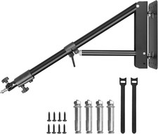 Adjustable 51" Ring Light Wall Mount with 180  Rotation for Photography