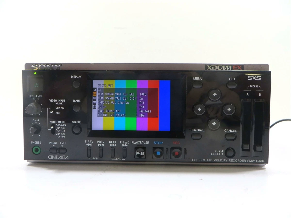SONY PMW-EX30 SxS Solid State Memory Recorder - Free Shipping | eBay