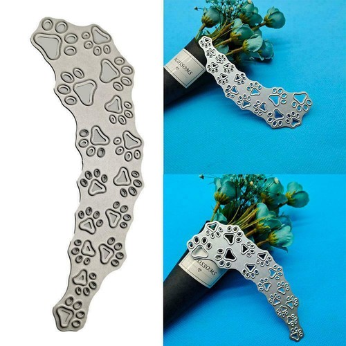 Dog Paw Print Metal Cutting Dies Stencil Scrapbooking Hot Q3N2 Emboss