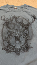 Vintage BUDWEISER ANHEUSER BUSCH Buck Deer Stag Hunting BEER Shirt 70s 80's 90's