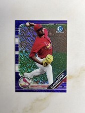 2019 Bowman Chrome - Prospects Purple Shimmer Refractor #BCP-187 Genesis Cabrera