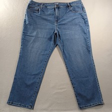 Terra  Sky Straight High Rise Blue Denim Jeans Womens Size 20W