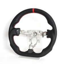Full Leather Steering Wheel For 2008 Nissan 370z Maxima Juke Sentra Red Ring