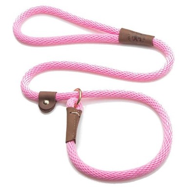 Mendota Dog Leash British Style Slip Lead, Hot Pink,  4, 6 Foot, Made In USA