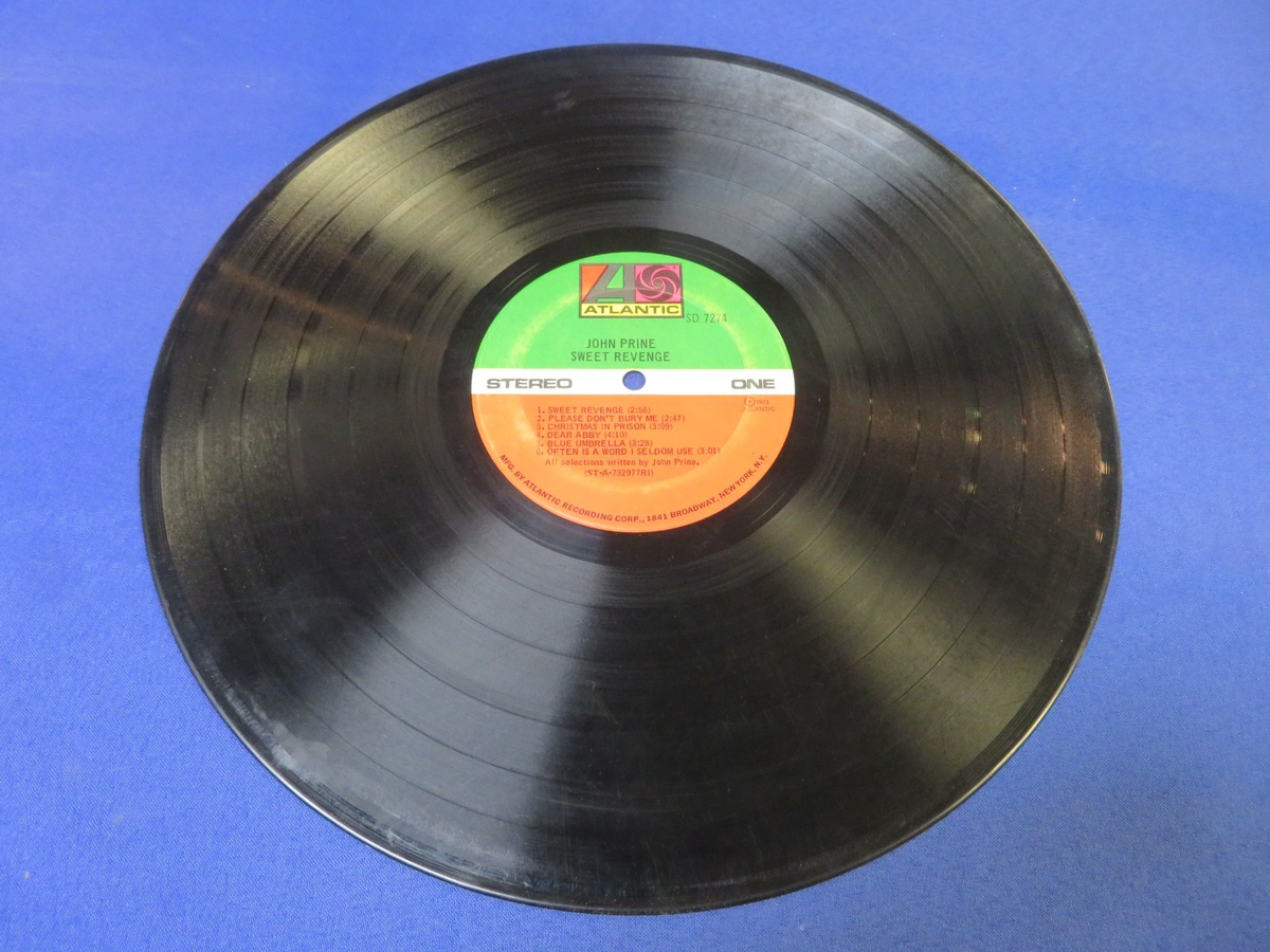Sweet Revenge--John Prine--Record LP Vinyl--1975--Atlantic--SD