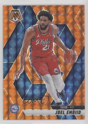 2024-25 Panini Mosaic Orange Mosaic Prizm 210/249 Joel Embiid #152 5y7