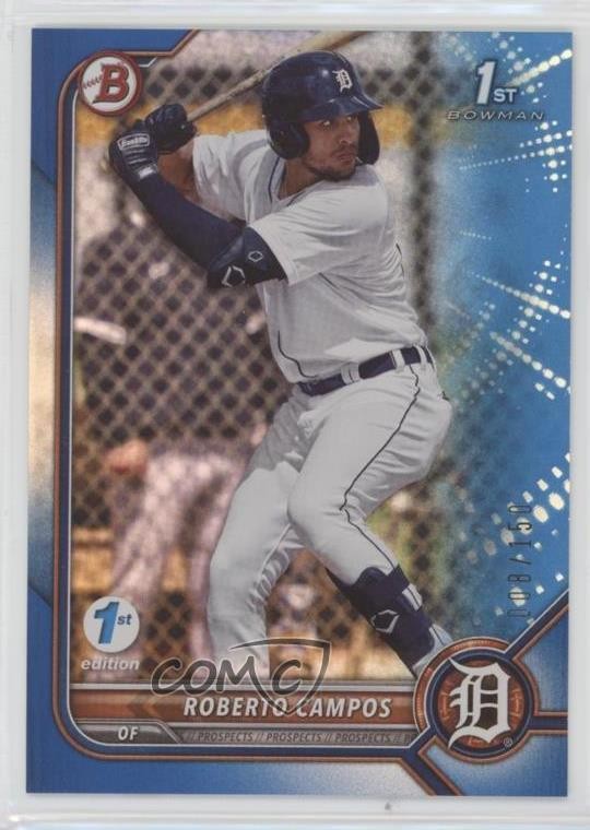 2022 Bowman 1st Edition Blue Foil 8/150 Roberto Campos #BPPF-14 04le