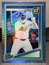 Chase DeLauter 2025 Donruss Baseball Blue Rockets Rated Prospect Card #107