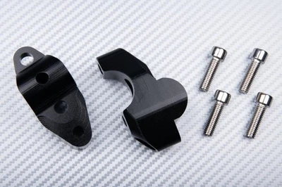 Réhausseurs Guidon Pontets Riser Noir 29mm Pour KTM Adventure 1190/1290 2013-16 - Photo 1/4