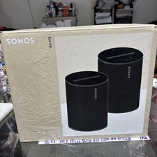 SONOS Era 100 - Wireless Smart Speaker 2-Pack Bundle w/ Bluetooth Black OPEN BOX