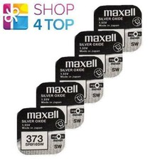 5 Maxell 373 SR916SW Batteries Silver Oxide 1.55V Watch Battery New
