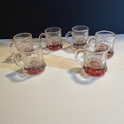 Vintage Federal Glass Mini Beer Mug Shot Glasses set of 6