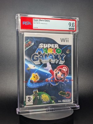 Super Mario Galaxy Nintendo Wii PSA 9.6 A+ Red Strip New Factory Sealed NOT Wata