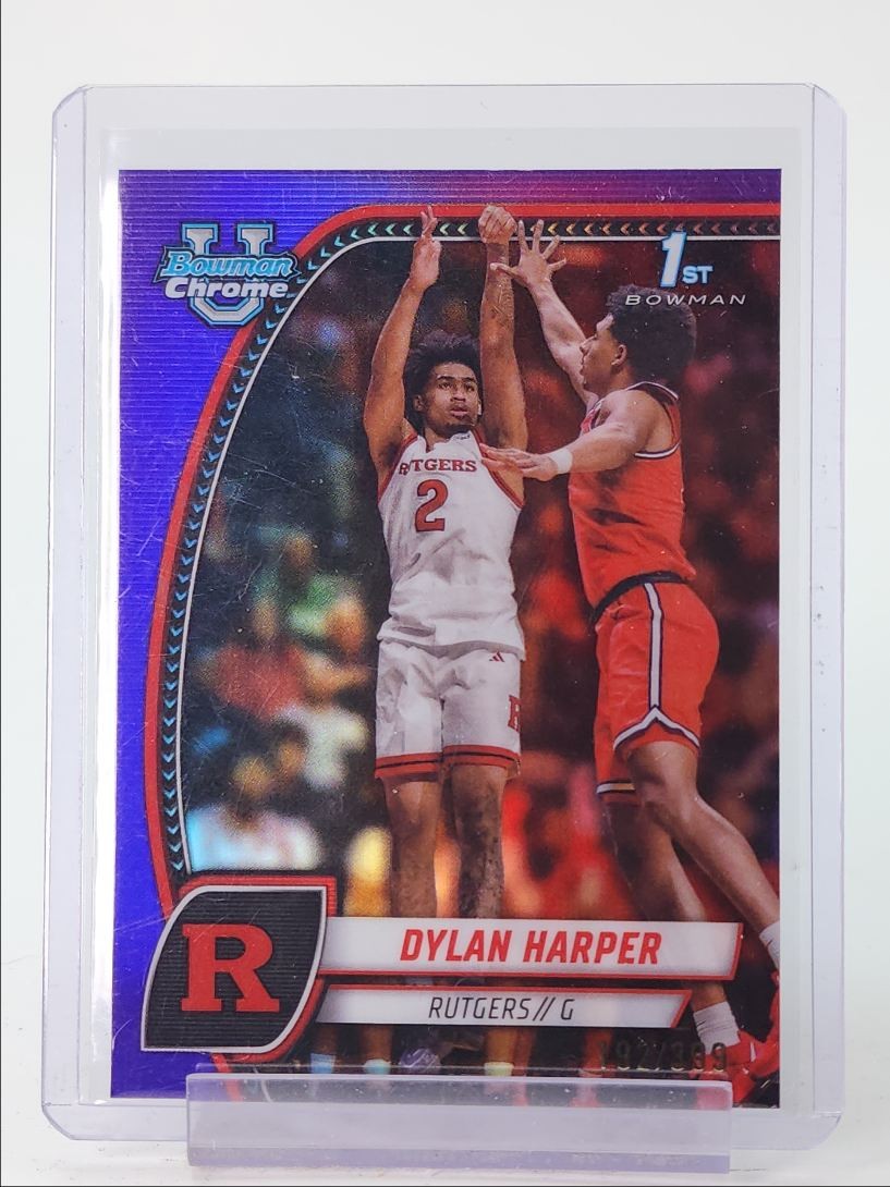 DYLAN HARPER 2024-25 BOWMAN CHROME U 1ST PURPLE REFRACTOR /399 Q4770