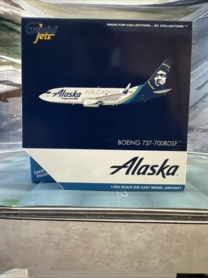 GJ 400 scale diecast model Alaska Air Cargo B 737-7 Commercial Airliner N627AS