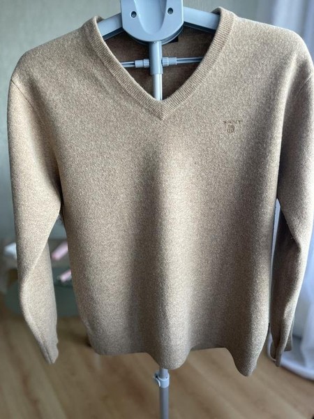 Men Gant Sweater Beige Wool 38 / M / 46