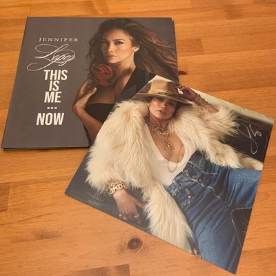 SIGNED Jennifer Lopez This Is Me Now Emerald Green Vinyl 12'' Autograph Then J Lo