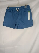 Dot and Zazz Woven Shorts Size L 12 14 Blue Ashes