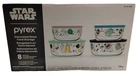 Pyrex Disney Star Wars 8 Piece Set, 4 Bowls & Lids Glass Food Storage