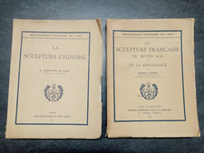 Bibliothèque d'histoire de l'art, lot 2 livres, sculpture au moyen