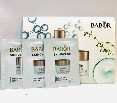 Babor Skinovage Balancing Sampler 5PK 3x0.06ea (Contains Serum/Cream/Cream Rich)