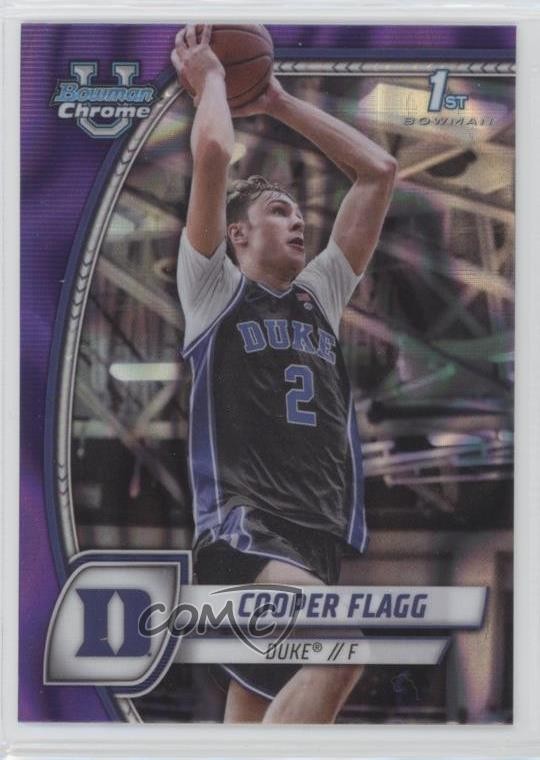 2024-25 Bowman U Chrome Purple Lava Refractor Cooper Flagg #16