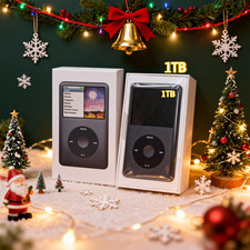   New   Sealed Apple iPod Classic 7th 1TB Gray New Battery Mp3 Players Modded