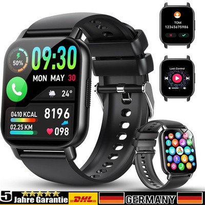 Sport Bluetooth Smartwatch Armband Blutdruck Herren Damen Fitness Tracker-Uhr