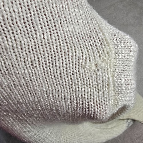 Vintage Sweater Medium Made in USA Cream Acrylic Nordic Retro Ski Lodge Preppy - Picture 11 of 12