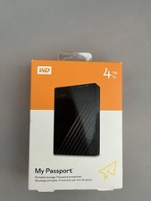WD 4TB My Passport Portable External Hard Drive HDD-WDBPKJ0040BBK-WESN