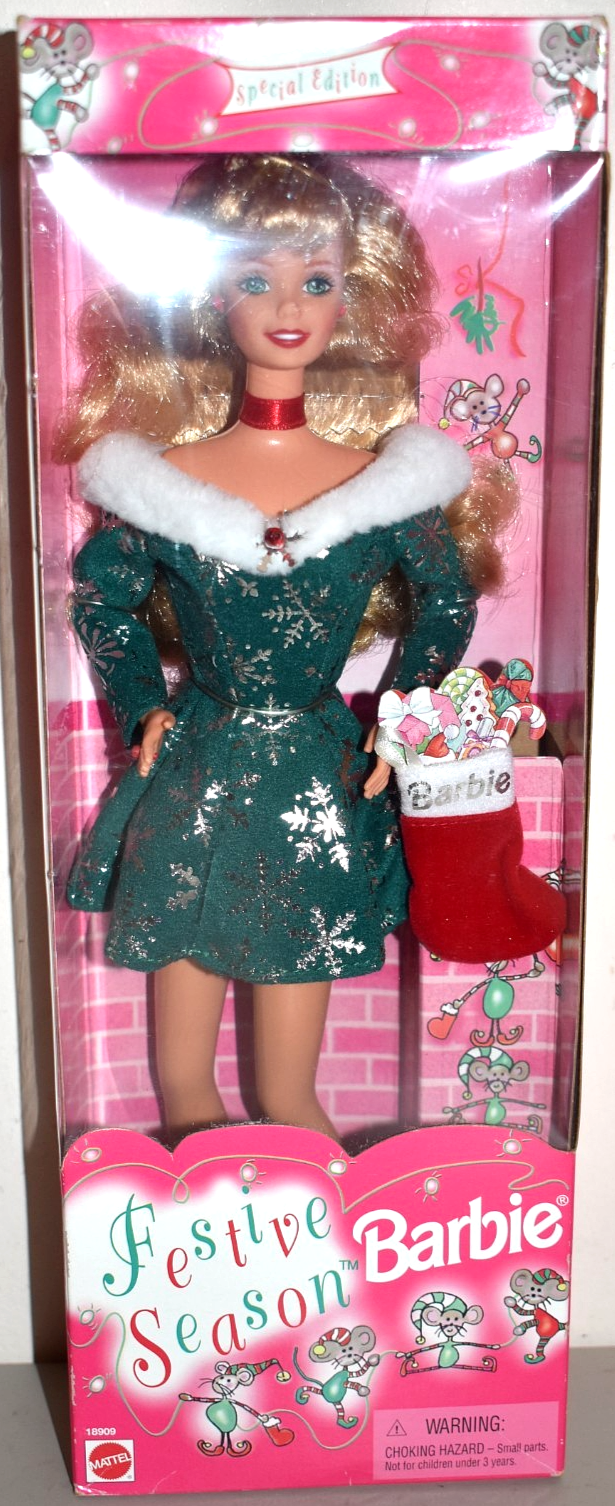 1997 Playline Collector Special Edition FESTIVE SEASON Vintage Blonde Barbie