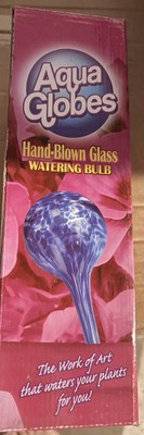 Aqua Globes Glass Watering Bulb Blue Sphere Self-Watering Aid