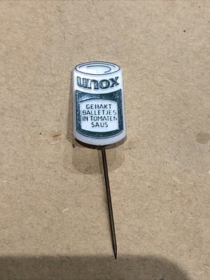 Vintage 70er Jahre Unox Frikadellen in Tomatensauce Sammlerstück Werbung Stick Pin