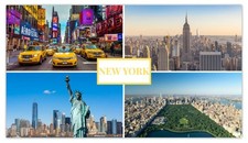 Fridge Magnet New York USA Souvenir Statue of Liberty Empire State Travel Gift