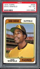 1974 Topps #456 Dave Winfield Rookie PSA 4 Vintage HOF RC Baseball Card (6864)