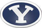Brigham Young University Cougars Byu Embossed Color Auto Emblem Aluminum.